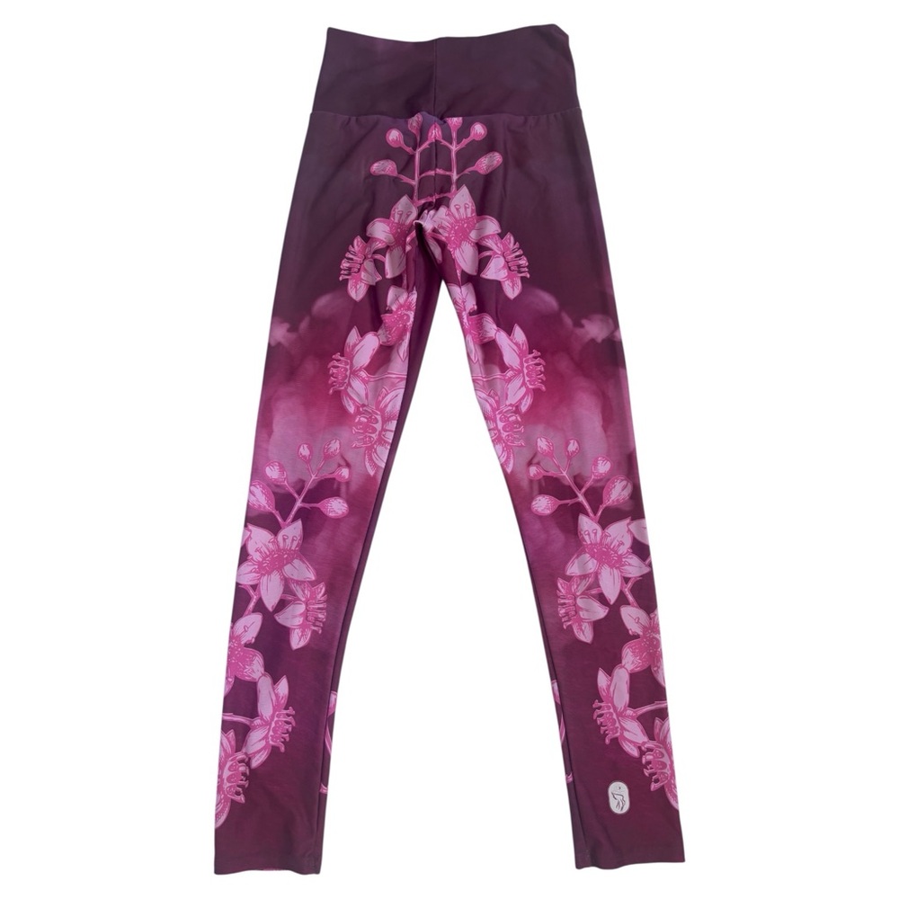 NEW Sweat Goddess Burgundy and Pink Women's‎ Leggings M